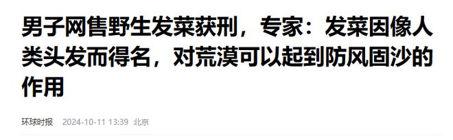 男子摘“发菜”被判十个月罚款5000什么菜这么金贵？(图6)
